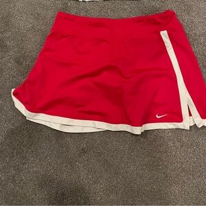 Nike Women's Red Skort with White Details